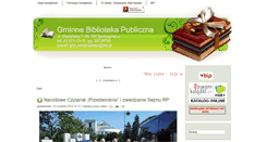 Desktop Screenshot of biblioteka.gminasedziejowice.eu